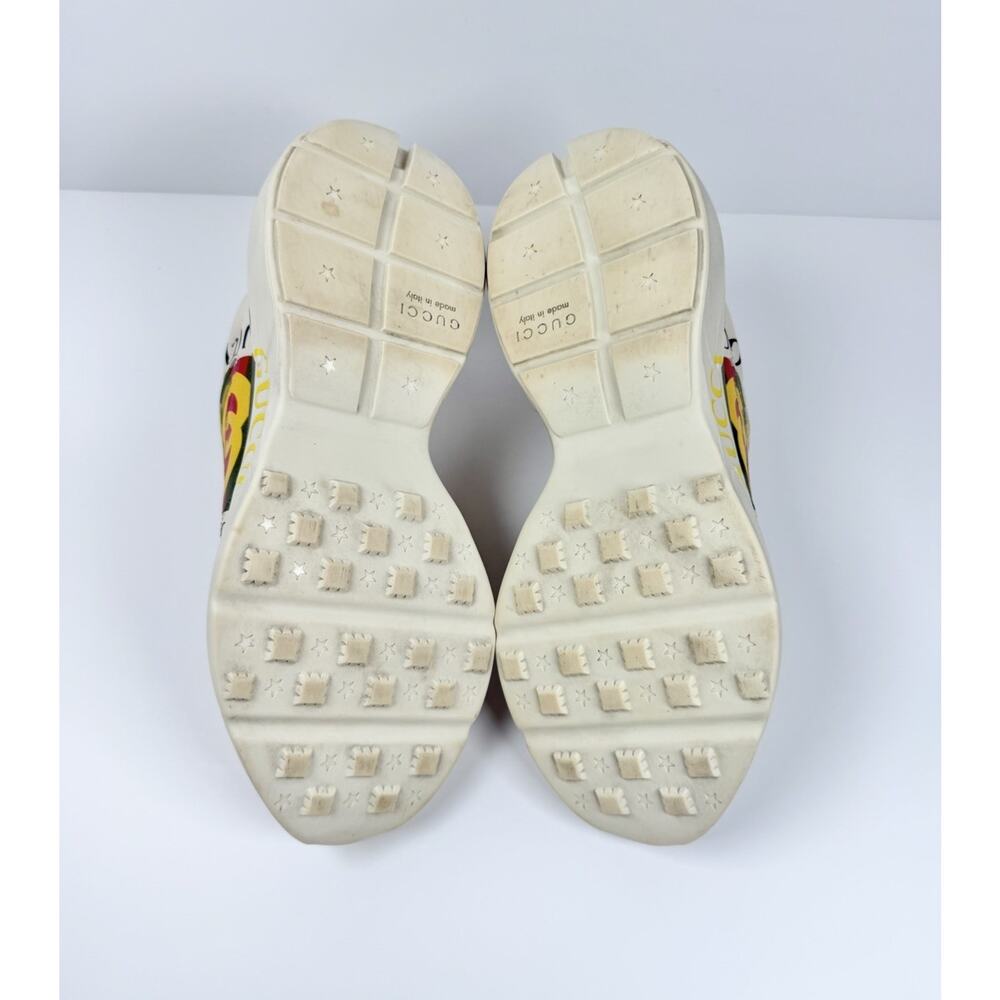 Size 13US - Gucci Rhyton Ivory Leather Vintage Logo - Picture 7 of 8